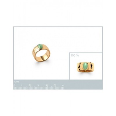 Bague Coque de Nacre Plaqué Or et Aventurine 2274150