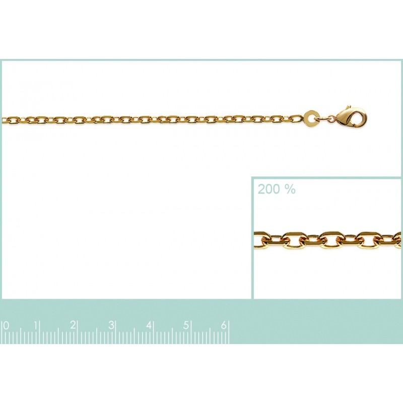 Chaine Coque de Nacre Plaqué Or 750  22507050
