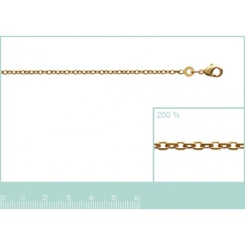 Chaine Coque de Nacre Plaqué Or 750  22505255