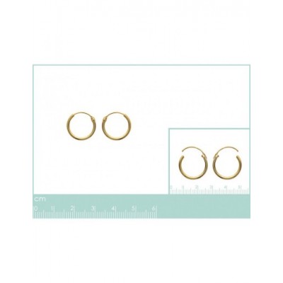 Boucles d'oreilles Coque de Nacre Plaqué Or 20214