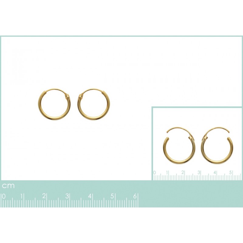 Boucles d'oreilles Coque de Nacre Plaqué Or 20214