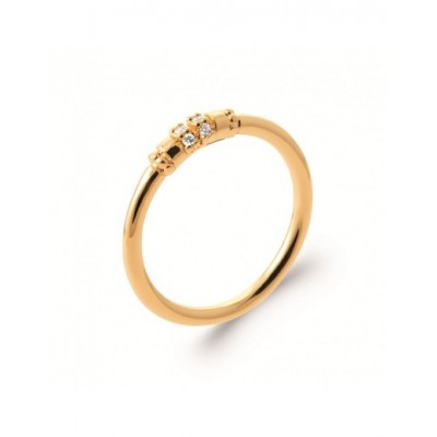 Bague Coque de Nacre Plaqué Or et pierre 20000710