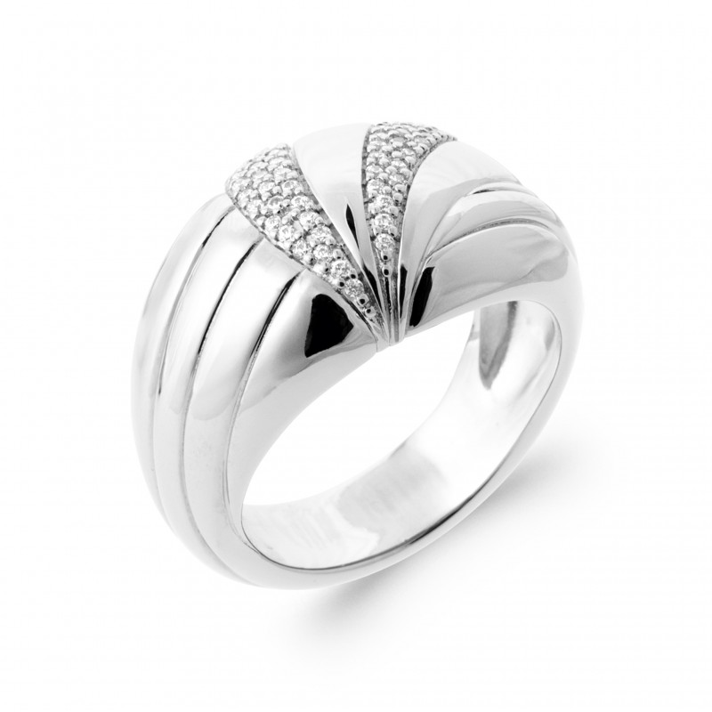 Bague Coque de Nacre Argent et pierre 1999810