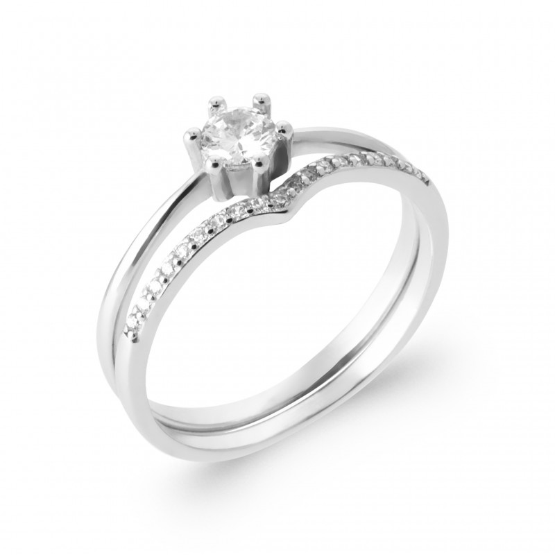 Bague Coque de Nacre Argent et pierre 1993710