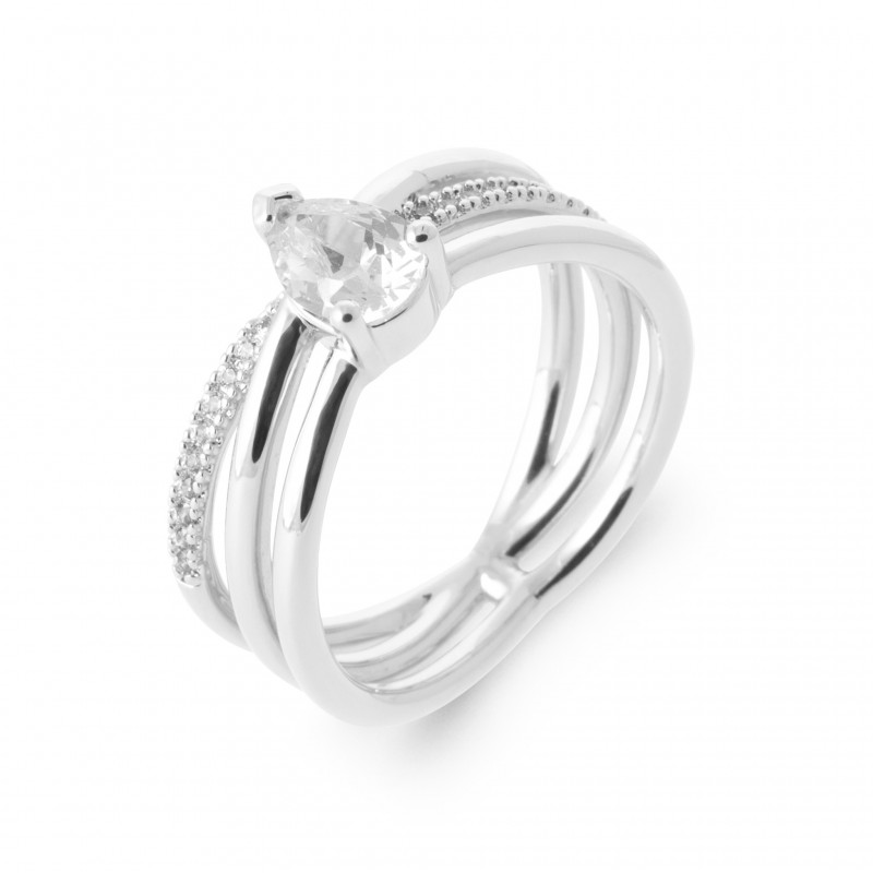 Bague Coque de Nacre Argent 925 et pierre 1973310