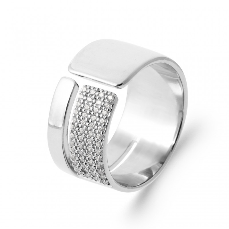 Bague Coque de Nacre Argent 925 et pierre 1968610
