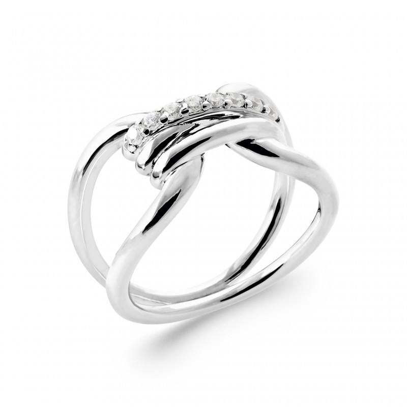 Bague Coque de Nacre Argent 925 et pierre 1957010