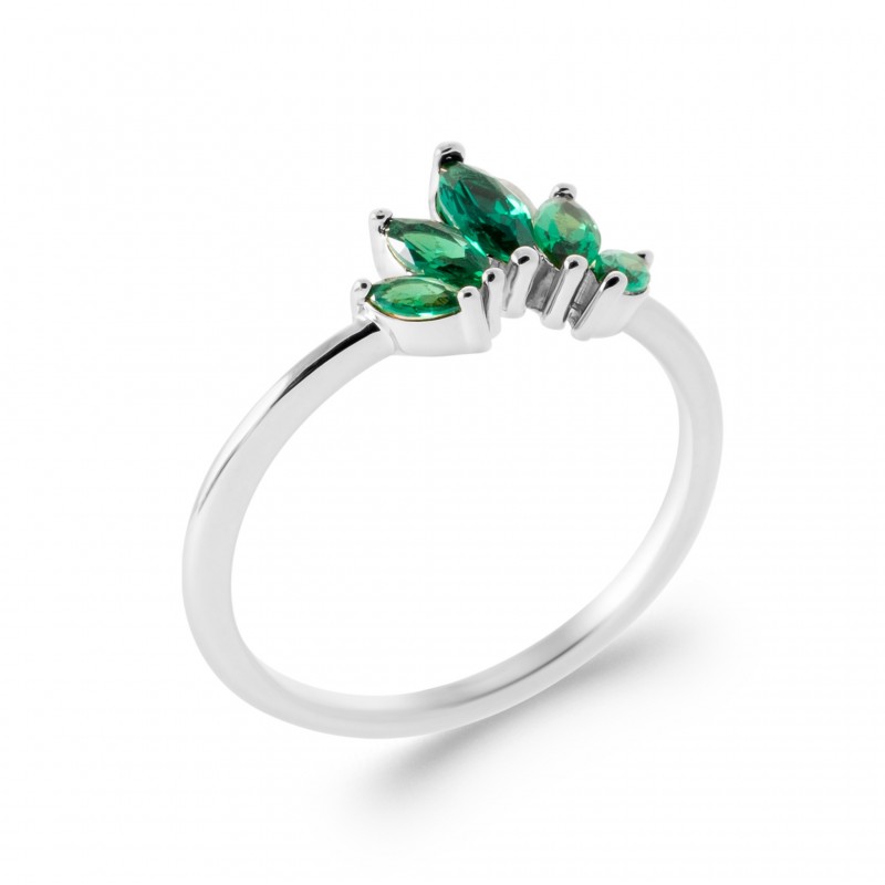 Bague Coque de Nacre Argent 925 et pierre 195190