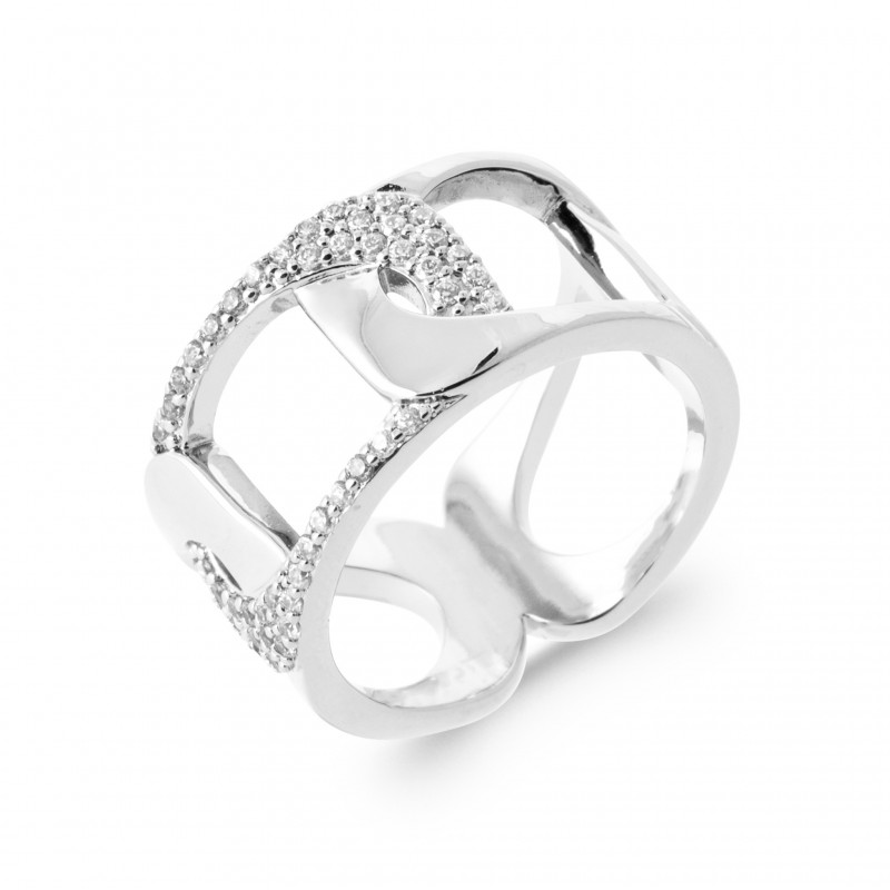 Bague Coque de Nacre Argent 925 et pierre 1944110