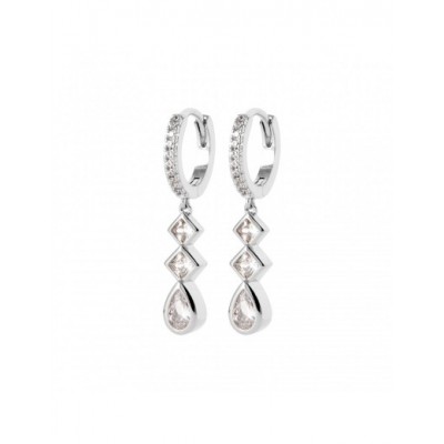 Boucles d'oreilles Coque de Nacre Argent 925 et pierre 1649310