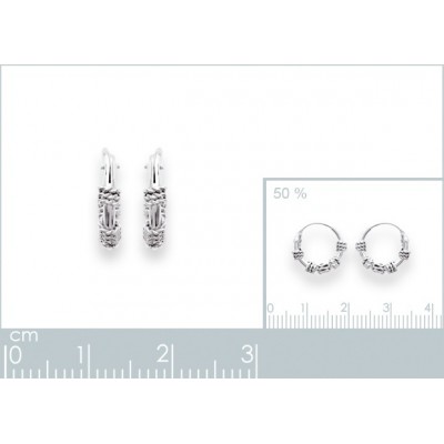 Boucles d'oreilles Coque de Nacre Argent 1600112