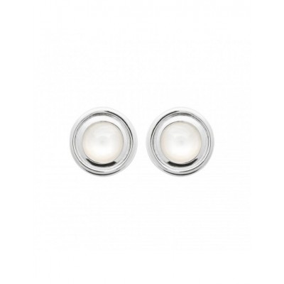 Boucles d'oreilles Coque de Nacre Argent 1565110