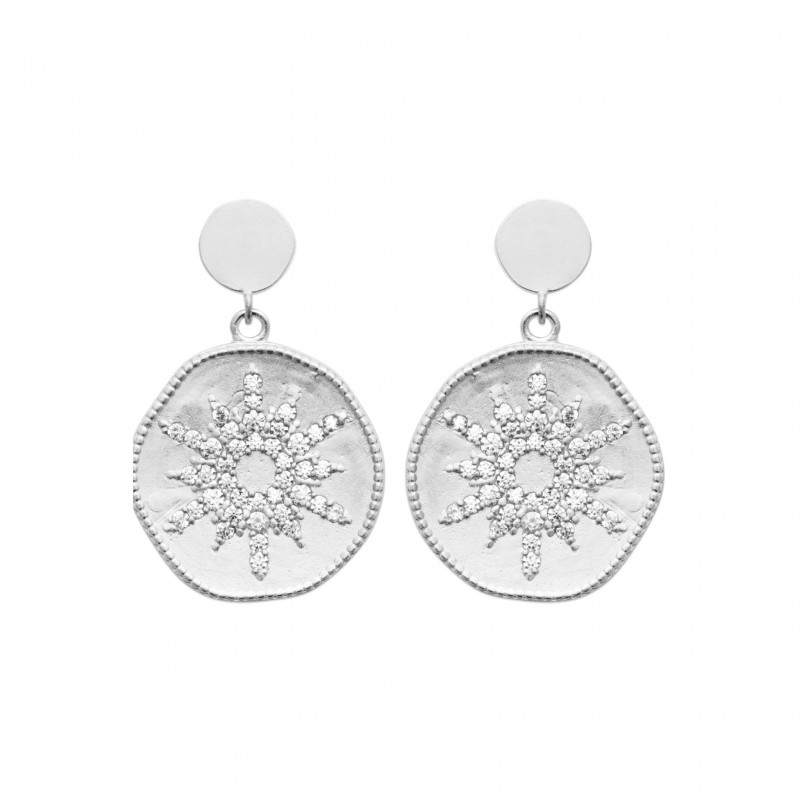 Boucles d'oreilles Coque de Nacre Argent1562310