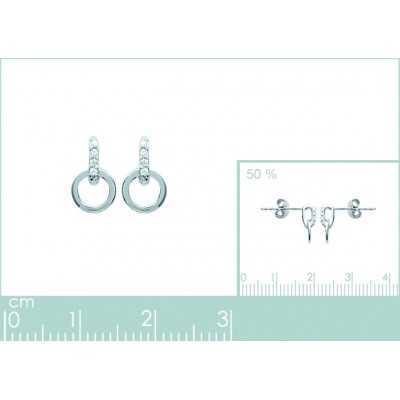 Boucles d'oreilles Coque de Nacre Argent 925 1475510