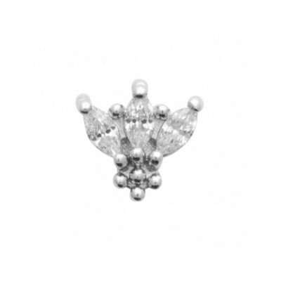 Boucle d'oreille Coque de Nacre Argent 925 et tige Titane 13067910