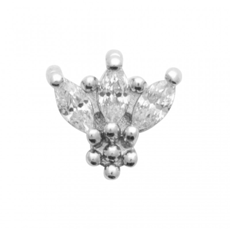 Boucle d'oreille Coque de Nacre Argent 925 et tige Titane 13067910