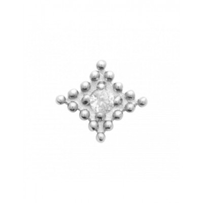 Boucle d'oreille Coque de Nacre Argent 925 et tige Titane 13067810