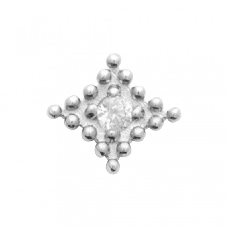 Boucle d'oreille Coque de Nacre Argent 925 et tige Titane 13067810