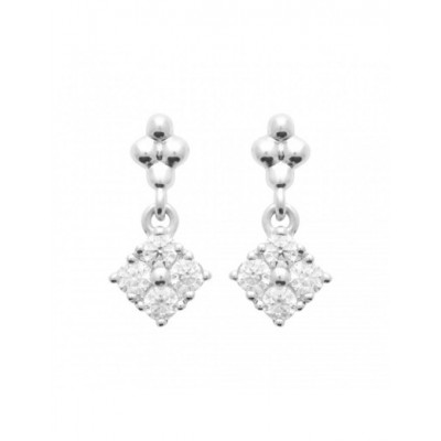 Boucles d'oreilles Coque de Nacre Argent 925 et pierre 13056610