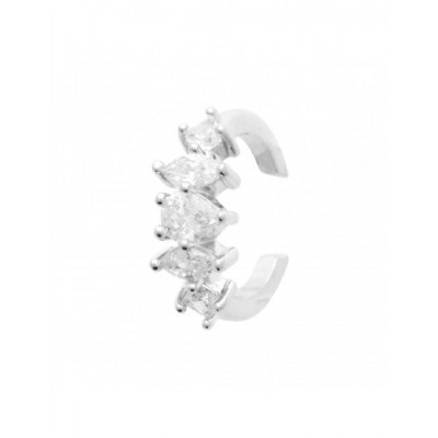 Boucle d'oreille Coque de Nacre Argent 925 et pierre 13042810