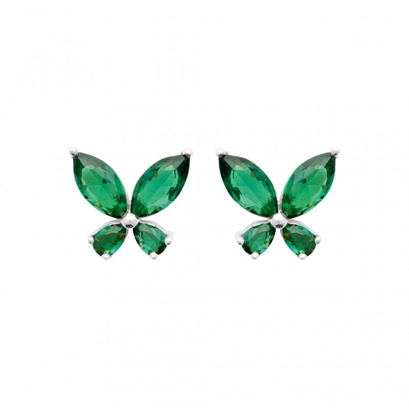 Boucles d'oreilles Coque de Nacre Argent 925 et pierre 13033450
