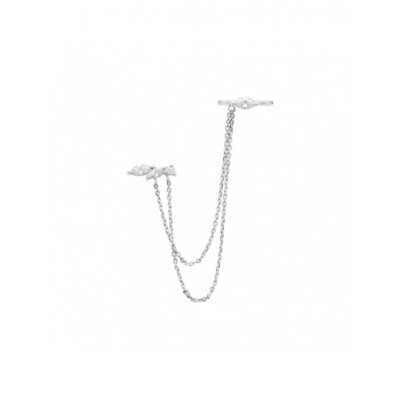 Boucle d'oreille Coque de Nacre Argent 925 et pierre 13024610