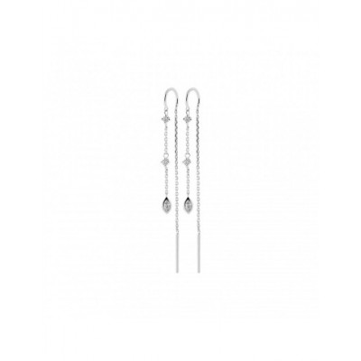 Boucles d'oreilles Coque de Nacre Argent et pierre 13019210