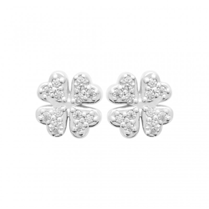 Boucles d'oreilles Coque de Nacre Argent et pierre 13018510