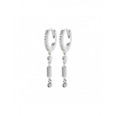 Boucles d'oreilles Coque de Nacre Argent et pierre 13008910