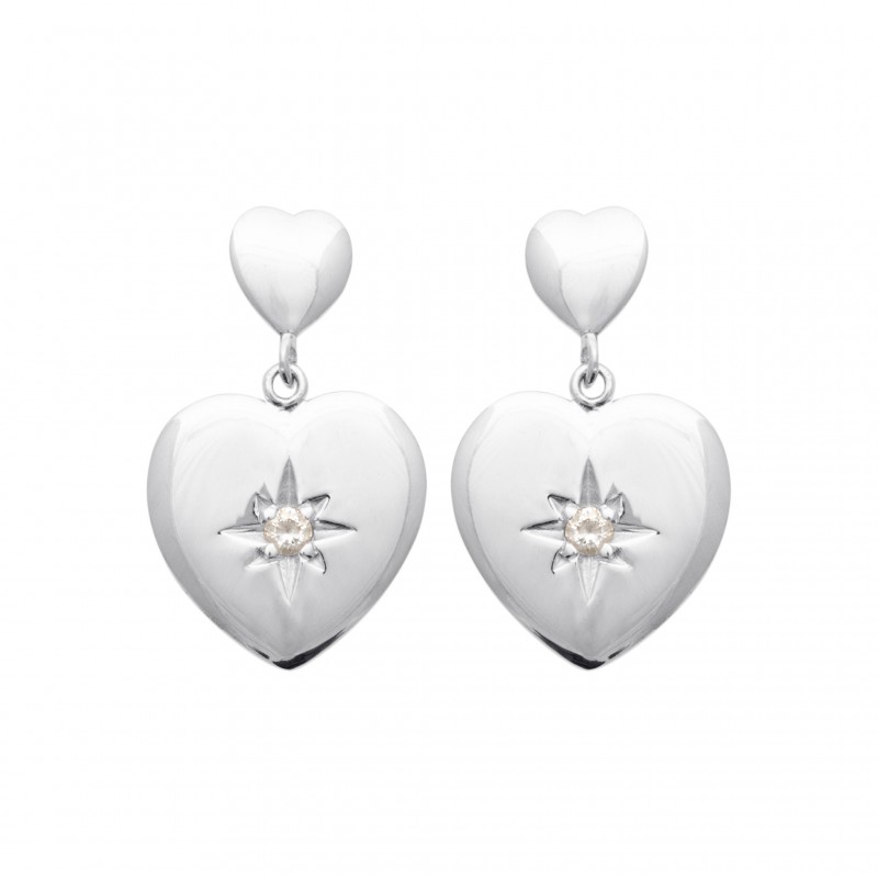 Boucles d'oreilles Coque de Nacre Argent et pierre 13007210