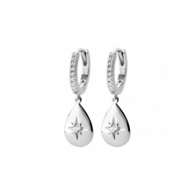 Boucles d'oreilles Coque de Nacre Argent 925 et pierre 13007110