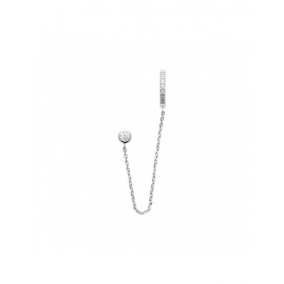 Boucle d'oreille Coque de Nacre Argent 925 et pierre 13004710