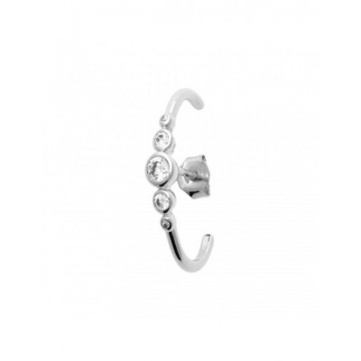 Boucle d'oreille Coque de Nacre Argent et pierre 13004210