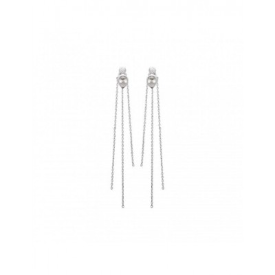 Boucles d'oreilles Coque de Nacre Argent et pierre 13000910