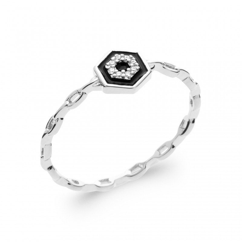 Bague Coque de Nacre Argent et pierre 1296407