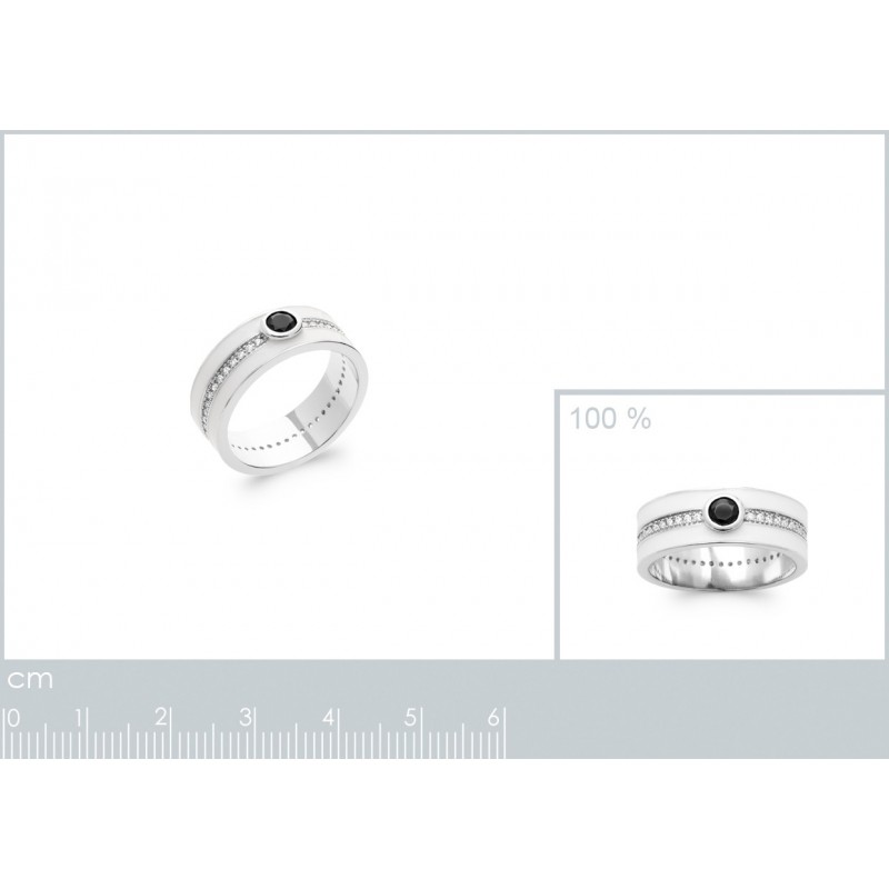 Bague Coque de Nacre Argent et pierre 1295810