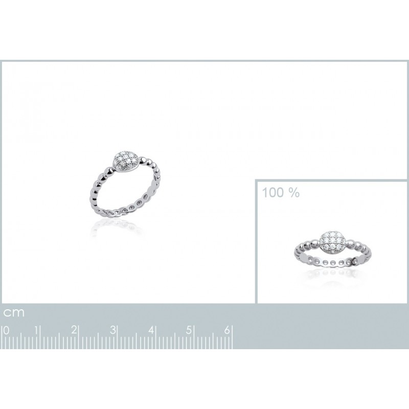 Bague Coque de Nacre Argent 925 et pierre 1268610