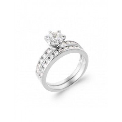 Bague Coque de Nacre Argent et pierre 1125310