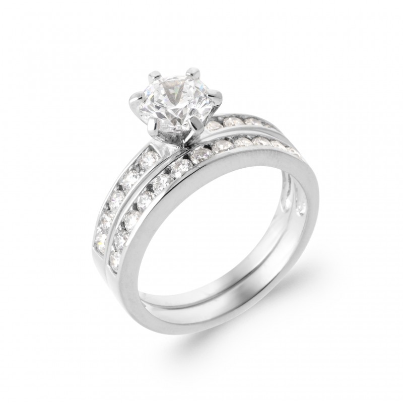 Bague Coque de Nacre Argent et pierre 1125310