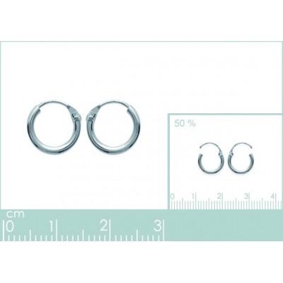 Boucles d'oreilles Coque de Nacre Argent 925 10210