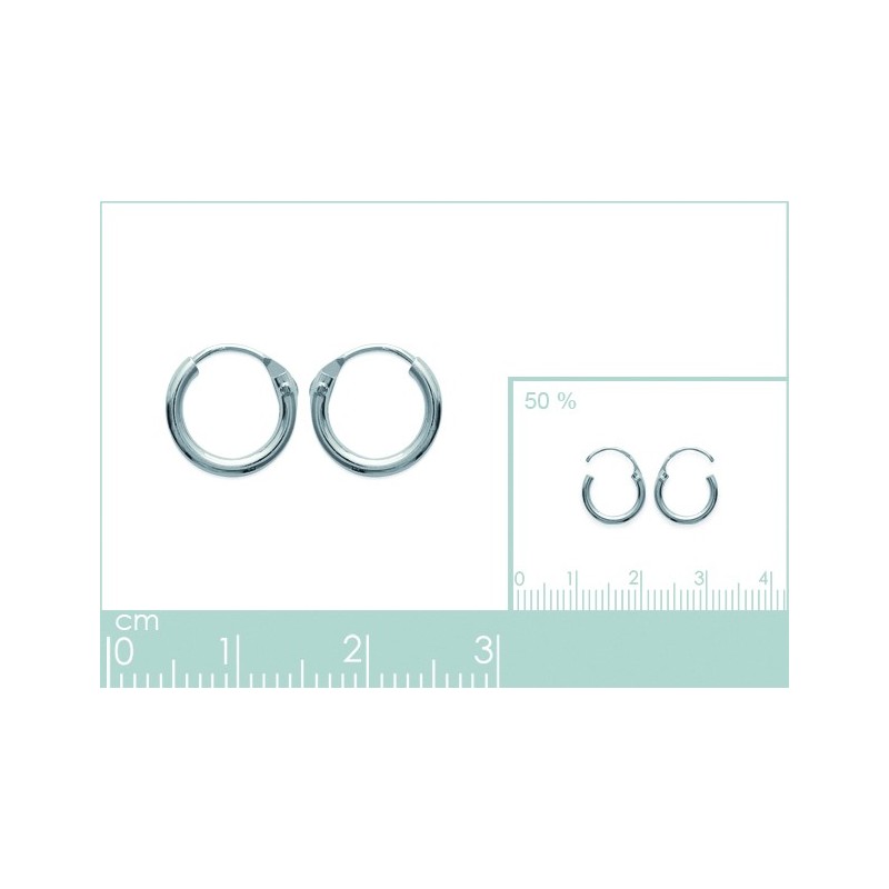 Boucles d'oreilles Coque de Nacre Argent 925 10210