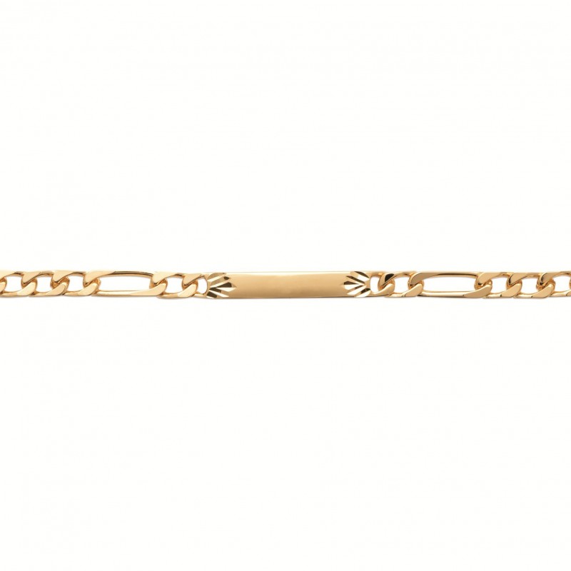 Bracelet identité Coque de Nacre Plaqué Or 750 63310418