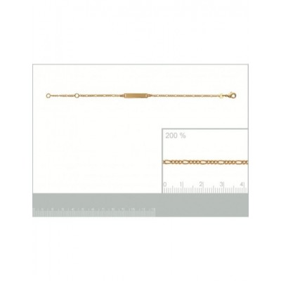 Bracelet identité Coque de Nacre Plaqué Or 750 63185315