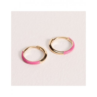 Boucles d'oreilles Ana & Cha Plaqué Or 750 laqué rose 621010014