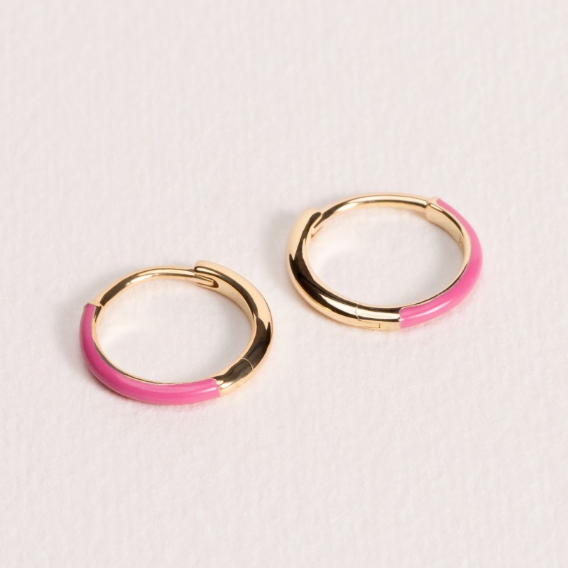 Boucles d'oreilles Ana & Cha Plaqué Or 750 laqué rose 621010014