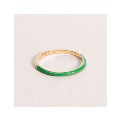 Bague Ana & Cha Plaqué Or 750 laqué vert 6210097