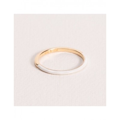 Bague Ana & Cha Plaqué Or 750 laqué blanc 6210095