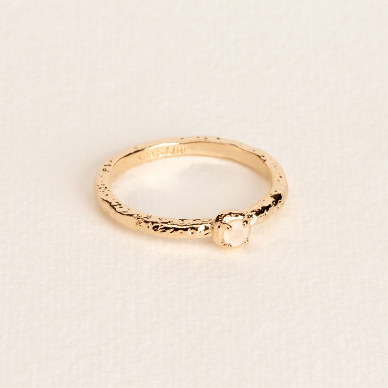 Bague Ana & Cha Plaqué Or 750 et Pierre de lune 6210074