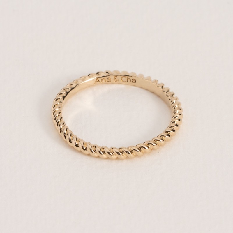 Bague Ana & Cha Plaqué Or 750 6210003