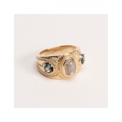 Bague Ana & Cha Plaqué Or 750 et Labradorite 6200522